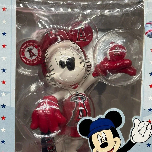Disney Mickey Mouse MLB All-Star LA Angels Forever Collectibles Figurine 2010 - Picture 2 of 6